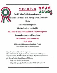 meghívó március 15-re