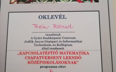 Kapcsolatépítő matematika csapatverseny, Jedlik, Győr