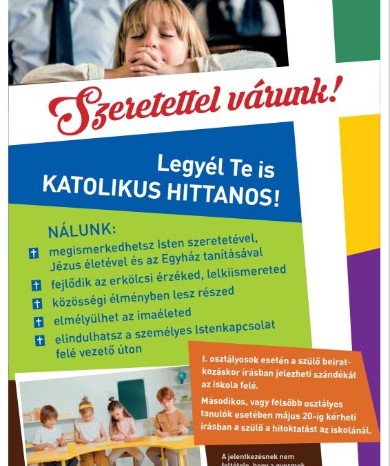 Katolikus hit – és erkölcstan tájékoztató 2024