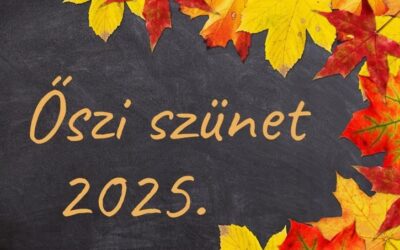 Őszi szünet 2025/26-os tanév